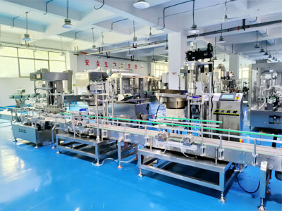 化工液體稱重灌裝壓塞旋蓋生產(chǎn)線